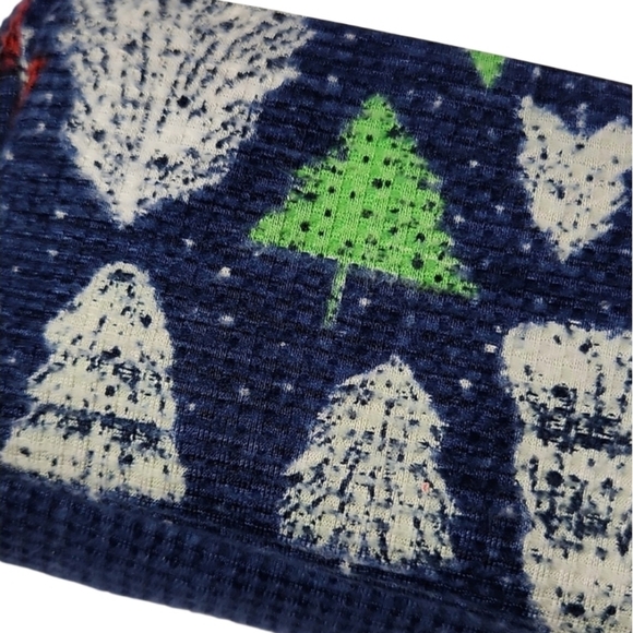 Merry Lane Men's XL Midnight Blue  Christmas Tree 2pc Pajama Set - Picture 5 of 5